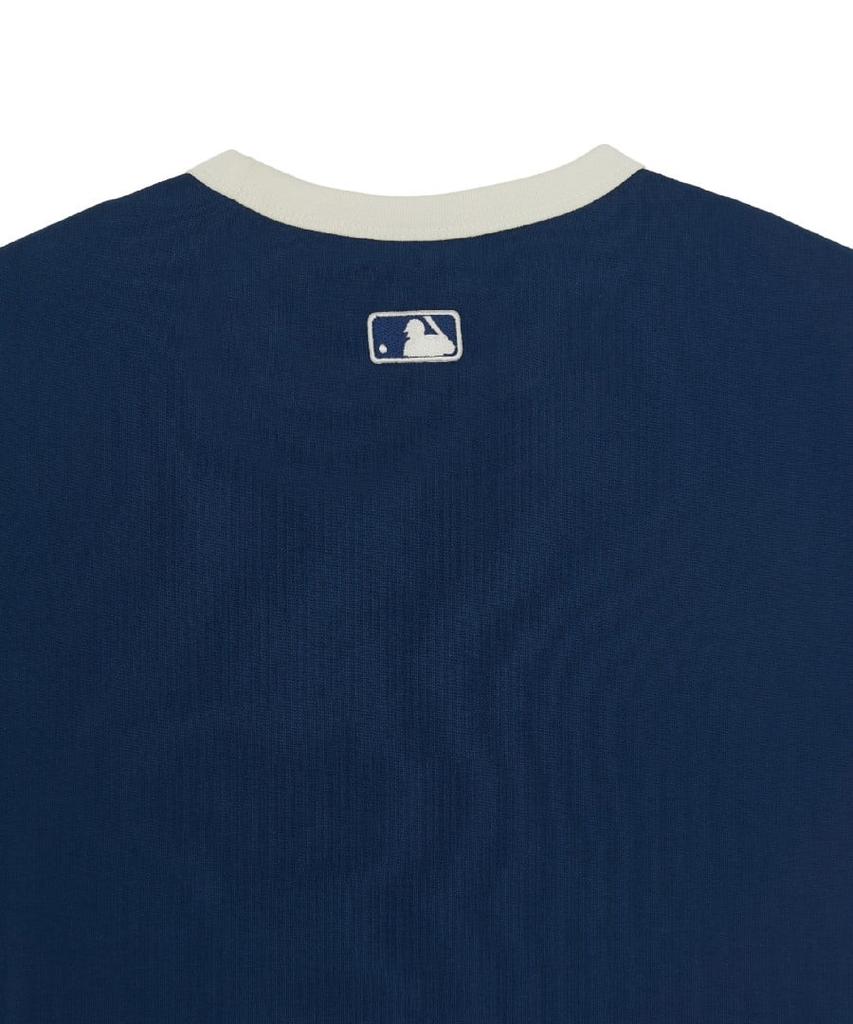 Emelbi Letter Graphic Regular Fit Ringer T-Shirt Bos (D.Navy) (A Type)