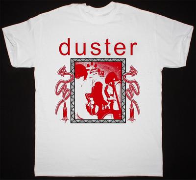 NEUES Duster-Band Retro Kurzarm Baumwolle Weiß Alle Größen Hemd Unisex T-Shirt