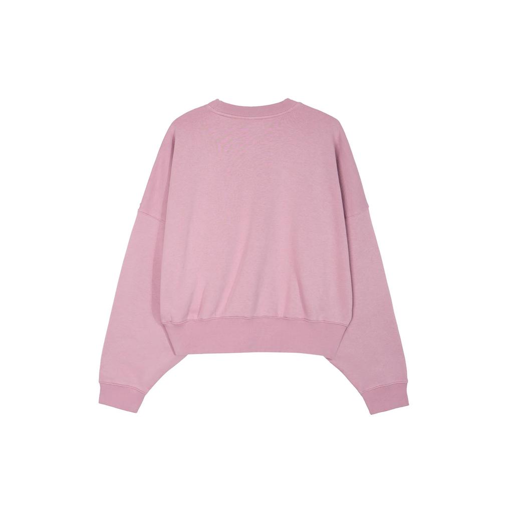 adidas Originals Sweatshirts Women's Pink Crew Neck Moderate Regular (Unisex) Sweatshirts HF7480