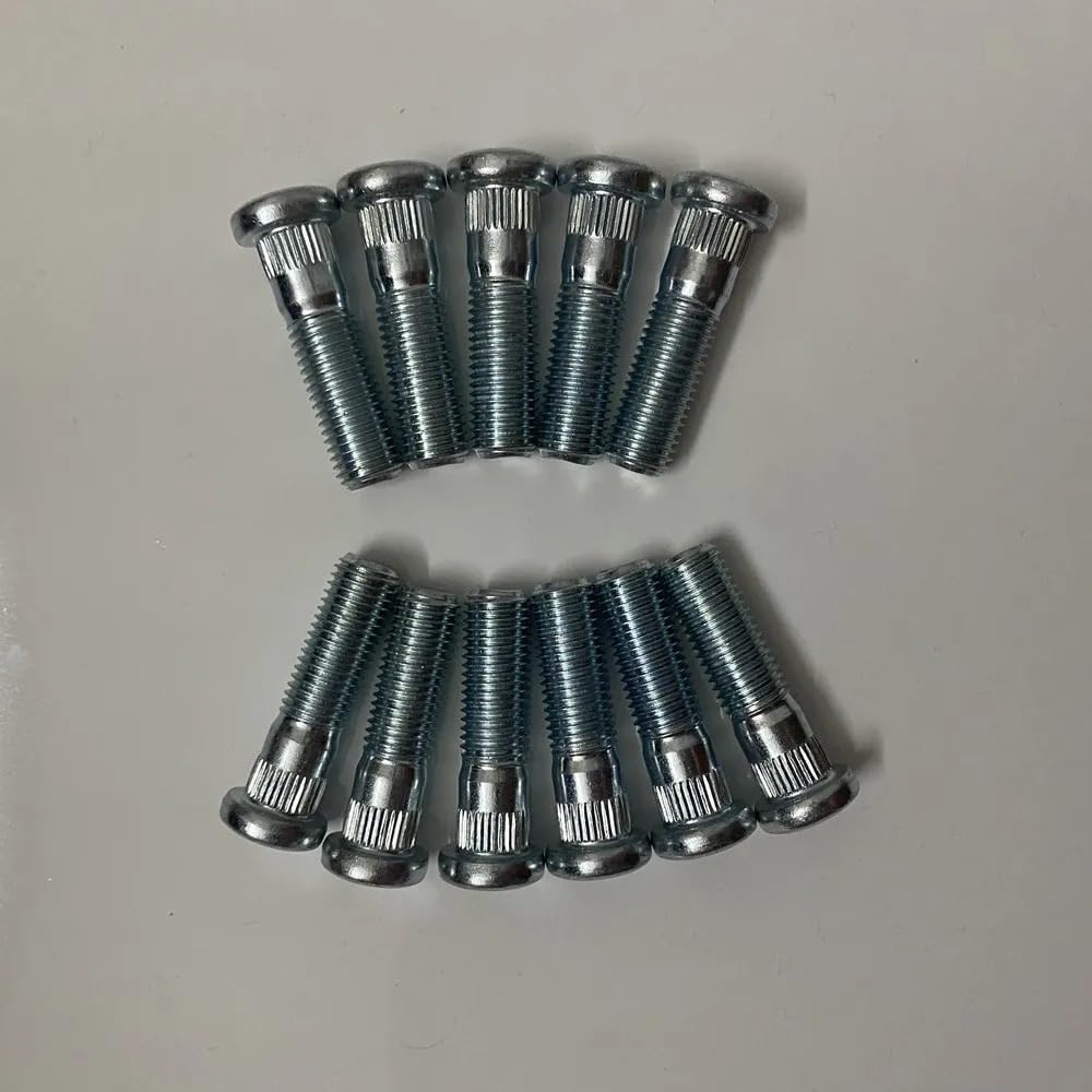 10pcs Spline 12.3mm Car Lug Bolts M12x1.5 Wheel Bolts For Honda For Accord Civic CRIDER CR-V For Odyssey Wheel Studs 48mm /43mm(48MM 10pcs)