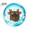 Clear Ball Sensory Toys Christmas Stress Toy, Anxiety Relief with Santa Reindeer Holiday Party Favors Tree Snowflake Figure, Soft Squeeze Fidget Toy