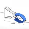 Durable Stainless Steel Pool Cover Clips with Blue Plastic Handles - Heavy Duty Windproof Spring Clips for Secure Above