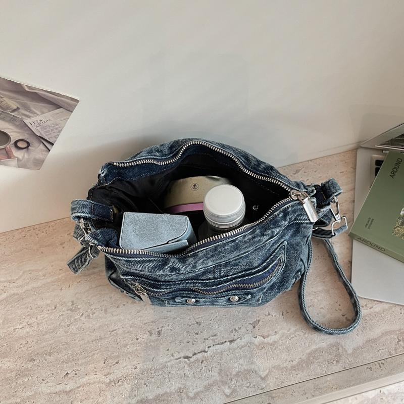 Denim Tasche Damen Schulter Umhängetasche Handytasche
