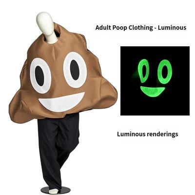 Prank Poop Glowing Costume, Party Cosplay Costume, Adult