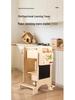 Adjustable Wooden Kitchen Step Stool for Children - Learning, Interactive, and Height-Increasing.