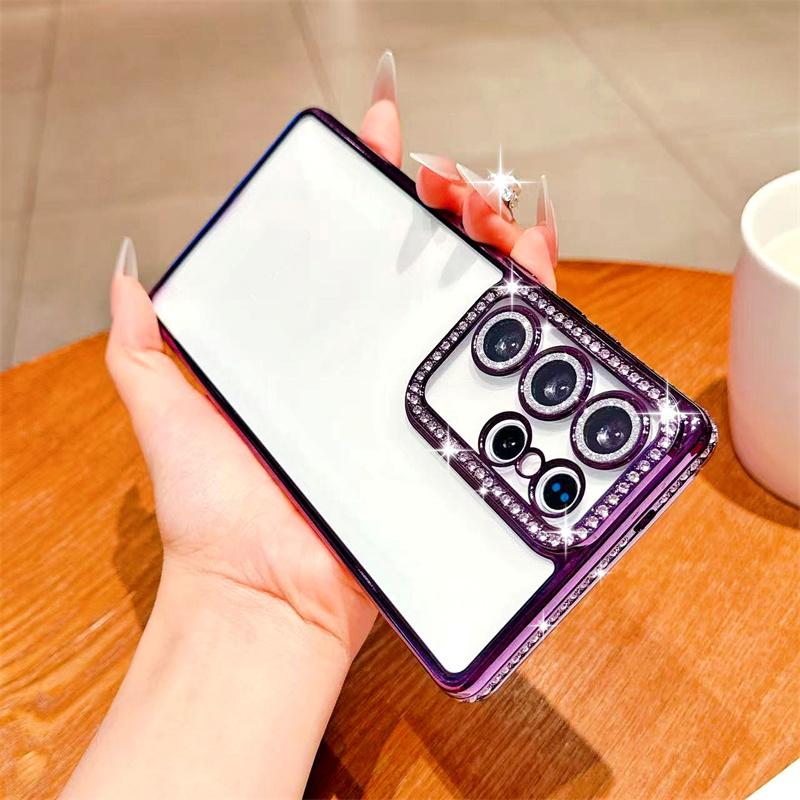 Glitter Diamant Etui for Samsung Galaxy S25 Edge S23 Ultra S24 FE A56 A36 A26 A16 A55 A35 A25 A15 A54 A34 A14 Deksel iPhone 16 15 Pro Max 14 Plus 13 12