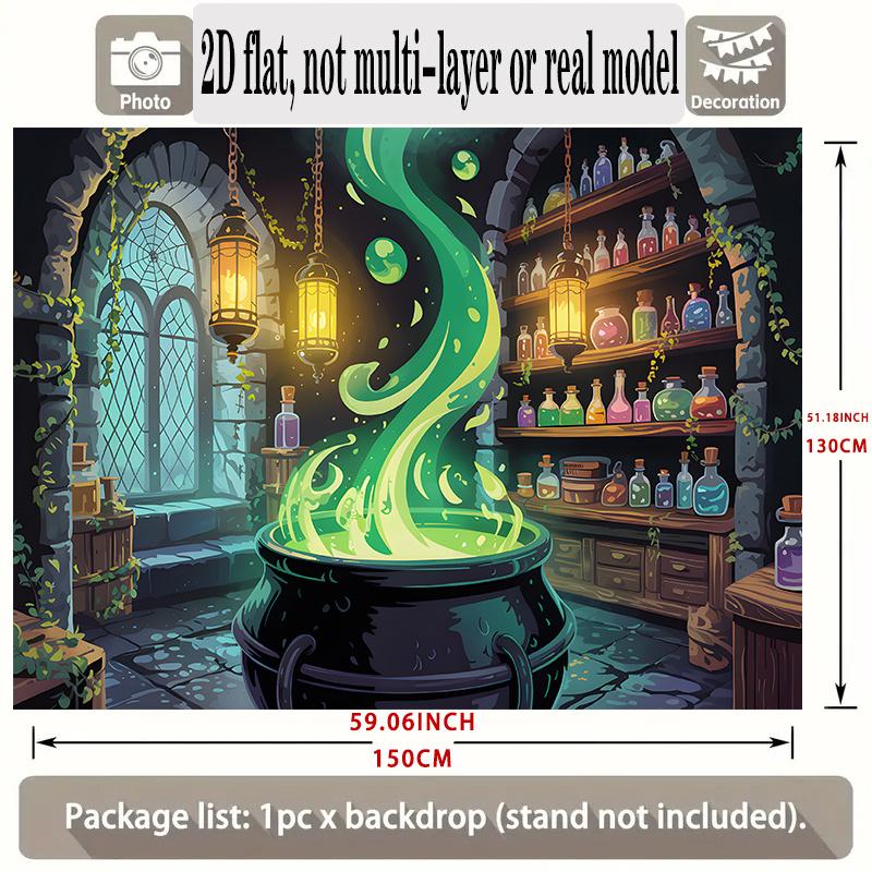 Backdrop Potion Laboratory Polyester Party Wall Decor