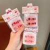 Cartoon Children Wearing Nail Pads Little Girl Jelly Glue Removable Nail Sticker Girl Gift Toy Nail Sticker