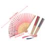 Vintage Printed Silk Folding Hand Fan Tassel Chinese Bamboo Fans Women Dance Performance Props Home Decoration Ornaments