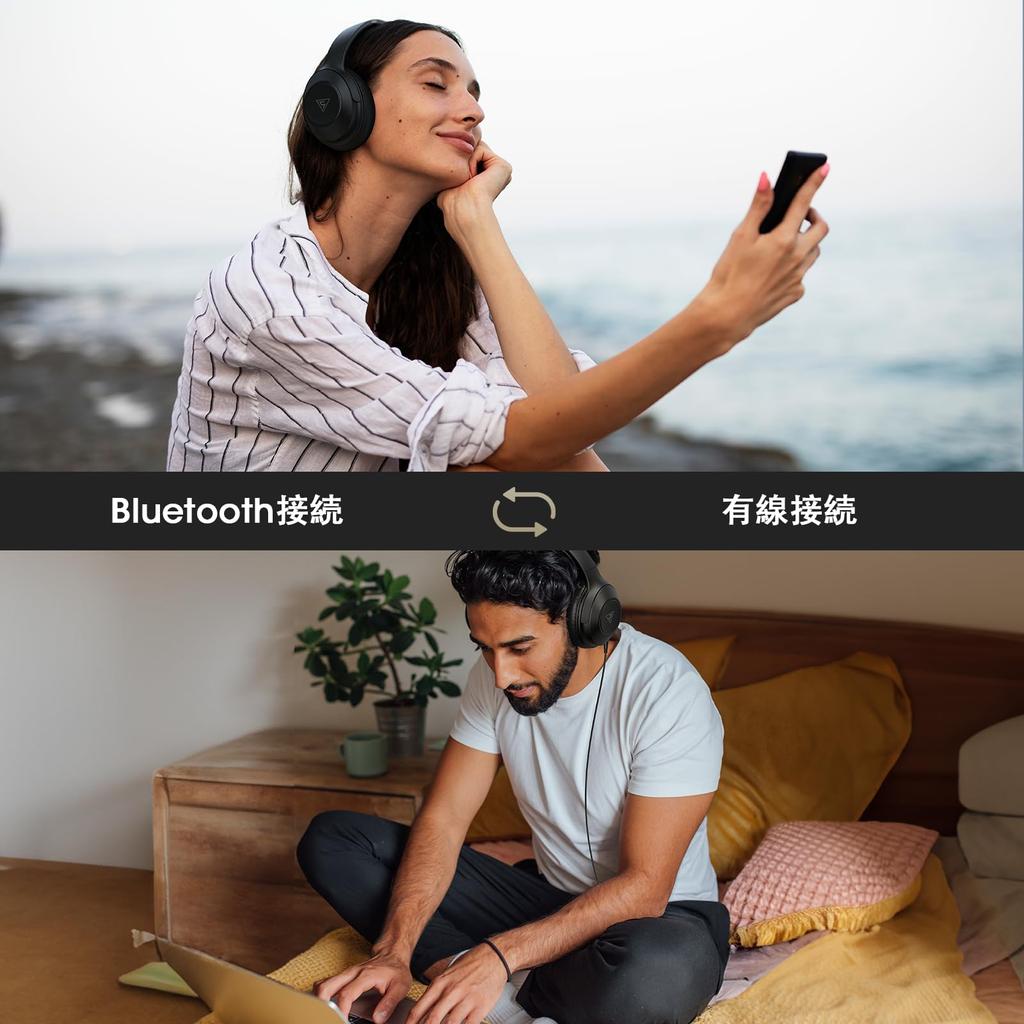 DOQAUS Bluetooth Up To 70 Hours of Continuous 3 EQ For Both Wired and Wireless Compatible with Closed Compatible with Slim Version LIFE5 Headphones,