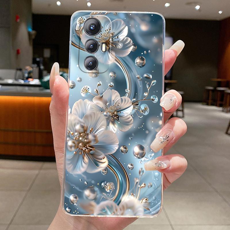 Für Cubot Max 5 Hülle 2024 Silikon Weiches TPU Handyhülle Für CubotMax5 Cover Luxus Mode Schmetterling Blumen Klare Stoßstange Schale