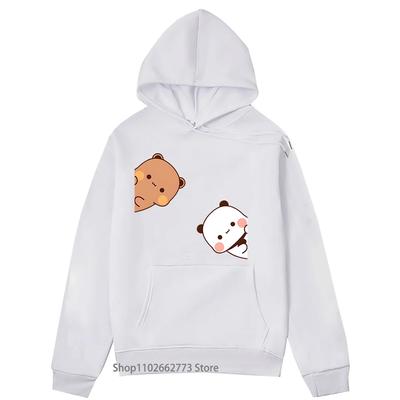 Bubu Dudu Bluzy Pary Topy Kreskówkowy Miś Panda Bluza Kobiety Kawaii Ubrania Koreańskie Harajuku Pulower Wiosna Sudadera