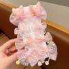 8Pcs Hair Pins Mesh Yarn Bowknot Flower Decor Hairpins Cartoon