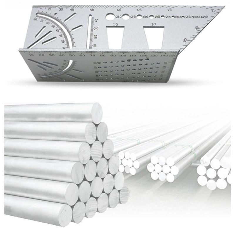 Metal Welltop 3D Mitre AngleMeasuring Tool 45/90° AngleT Ruler Gauge for Three Dimensional Item Measuring Timber Pipes