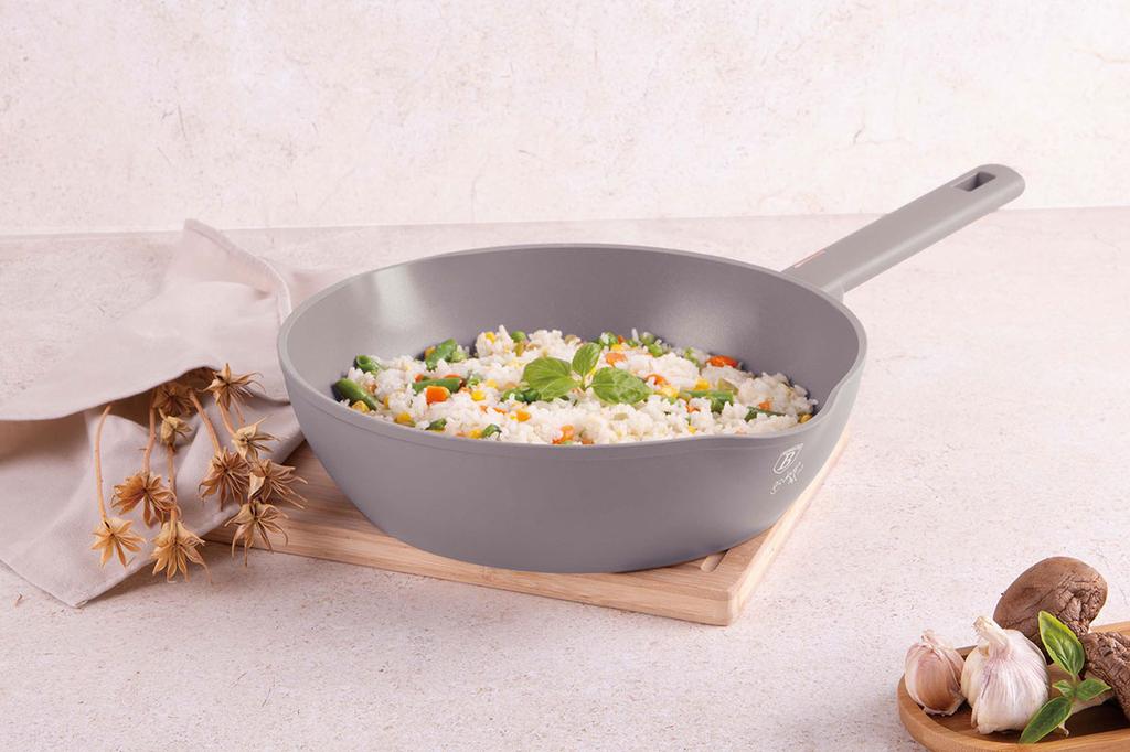 TITANIUM DEEP FRYPAN 24cm BERLINGER HAUS BH-8090 TAUPE
