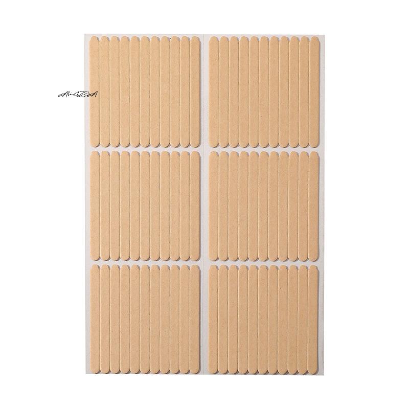 60/66Pcs Transparent Double-Sided Tape Nail Display Stand Acrylic False Nails Glue Stickers Practice Showing Bar Nail Art Tools