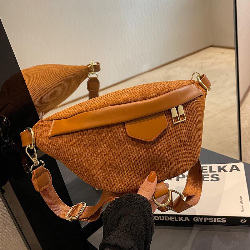 Modetrend Damen Hüfttaschen Einfache Einfarbige Große Kapazität Studenten Gürteltaschen Street Style Cool Girl Crossbody Brusttasche