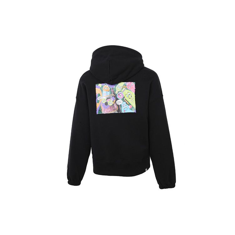 Puma Downtown Printed Logo Hoodie Women Hoodie Black 533049-51