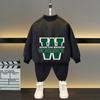 Chaqueta de primavera y otoño para niños y niñas, uniforme de béisbol con estampado de letras de oso de dibujos animados para niños de 4 a 12 años, ropa de abrigo deportiva