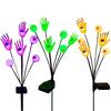 6pcs Solar Eyeball Lights, Outdoor Firefly Lights Halloween Solar Stake Lights Garden,Lawn,Yard,Festival Decor