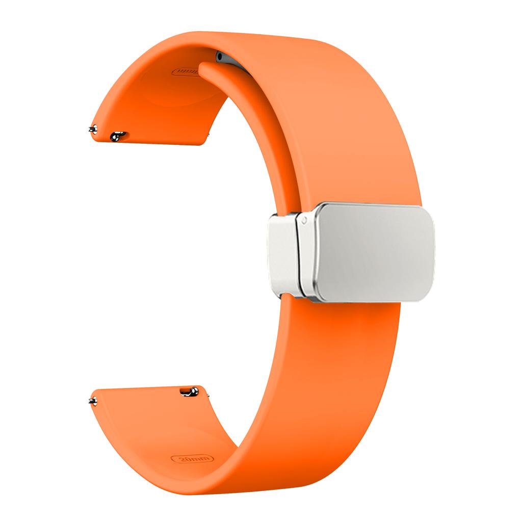 Sport Bands for Huawei Watch 4/Watch 4 Pro/Watch 3/Watch 3 Pro,Silicone 22mm Watch Strap with Silver Magnetic Folding Buckle