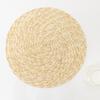 Table Placemat Heat Resistant Cup Handmade Anti-scalding Straw Reusable Hand-woven Braided Coaster Bowl Mat