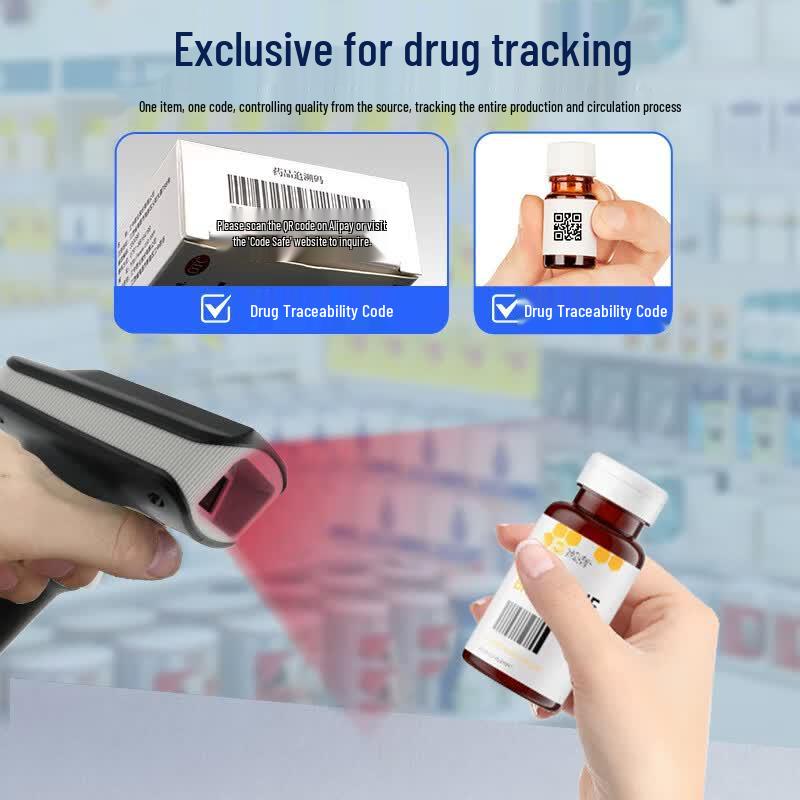 DICOALG Kabelloser 1D Barcode-Scanner für Pharma & Medizin