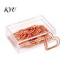 Decorative Page Markers 10PCS Rose Gold Metal Paper Clips, Cartoon Shape Clips Bookmarks, Creative Documents Organizers for Office And School