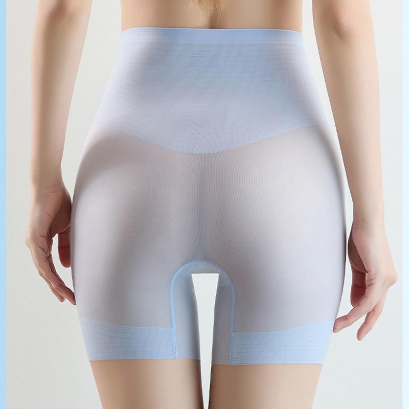 Nahtlose Bodyformer Damen Hohe Taille Bauchkontrolle Shorts Po-Lifter Schlankmachende Shapewear Ultra Dünne Eis Seide Formende Hosen