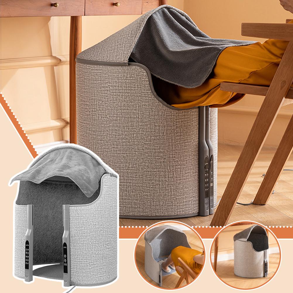 Portable Underfoot Leg Heater With 5-speed Temperature Control Automatic Power-off And Wool Blanket Temperature Locking