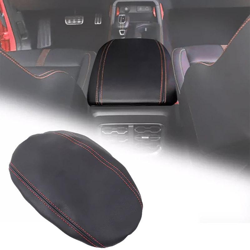 Leather Armrest Cover Cushion Arm Rest Cover for Ford Ranger 2024 Center Console Cover Armrest Box Protective Accessories
