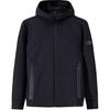 Men's Black Knit Windproof Hooded Sports Jacket 152447723N-4