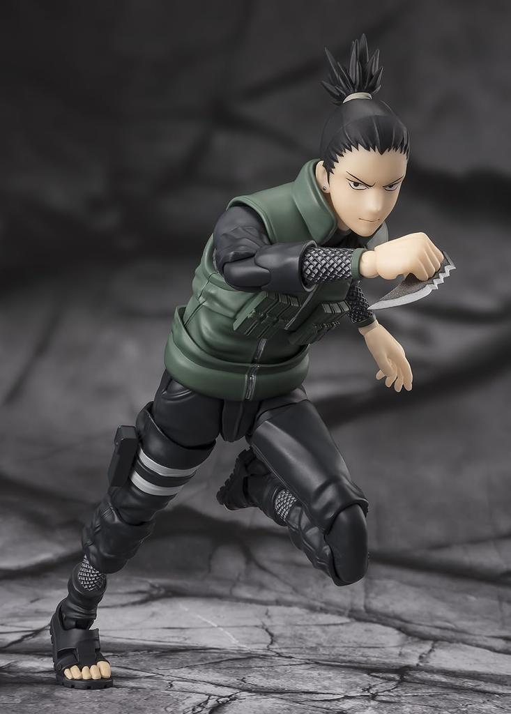 TAMASHII NATIONS NARUTO Shippuden Mozek Nara Shikamaru, který vidí deset pohybů Přibližně 145 mm malovaná pohyblivá figurka SHFiguarts -Vpřed- PVC&ABS