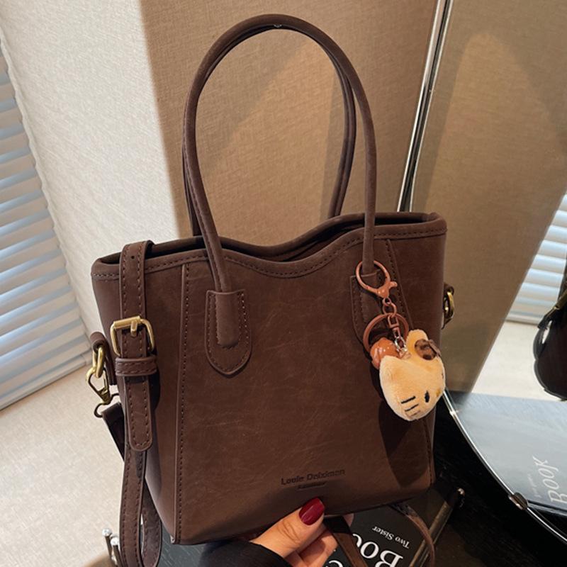 Handbag Bag Women's Winter Fashion Retro Shoulder Bag Commuter Messenger Bag Simple Bucket Bag