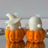 1Pc Halloween Ghost Pumpkin Scented Candle Soy Wax Smokeless Aromatherapy Decor Spooky Funny Home Ornament for Party Hot Sale