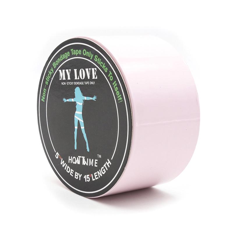 Black Restraint Tape & Yellow Skin Tape - Erotic Binding for Women