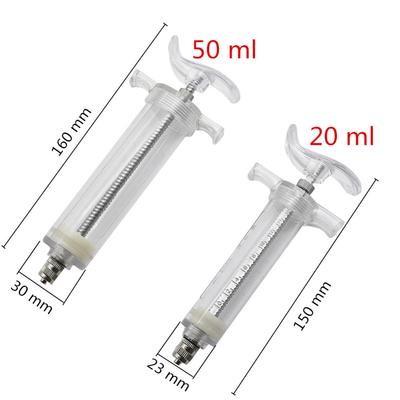 1 Set 10ml/20ml/50ml Vogelfütterungsspritzen-Set mit gebogenem Gavage-Schlauch für Vogelfütterung und medizinische Versorgung