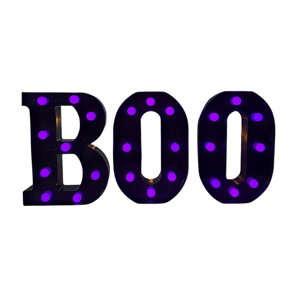 LED Halloween Letter Lights Festival Luminous Letter Horror Desktop Scene Layout Atmosphere Props Decoration Lights, Desktop Ornaments