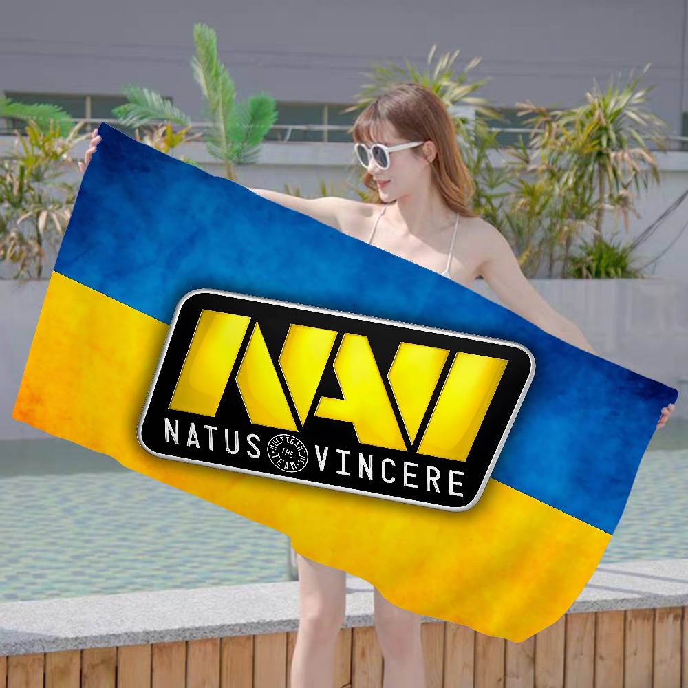Navi Natus Vincere Anime Beach Swimming Towel Soft Absorbent Washcloth Children's Gifts for Kids Travel Camping Gym
