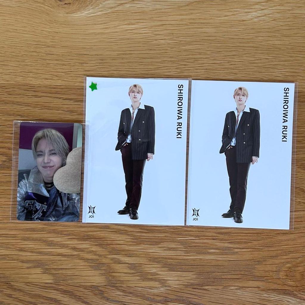 [USED] JO1 Ruki Shiraiwa Trading Card Postcard