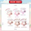 [Monchhichi Limited Edition / Photo Keyring Gift] AMUSE Flower Eye Palette 05 Vanilla Brown