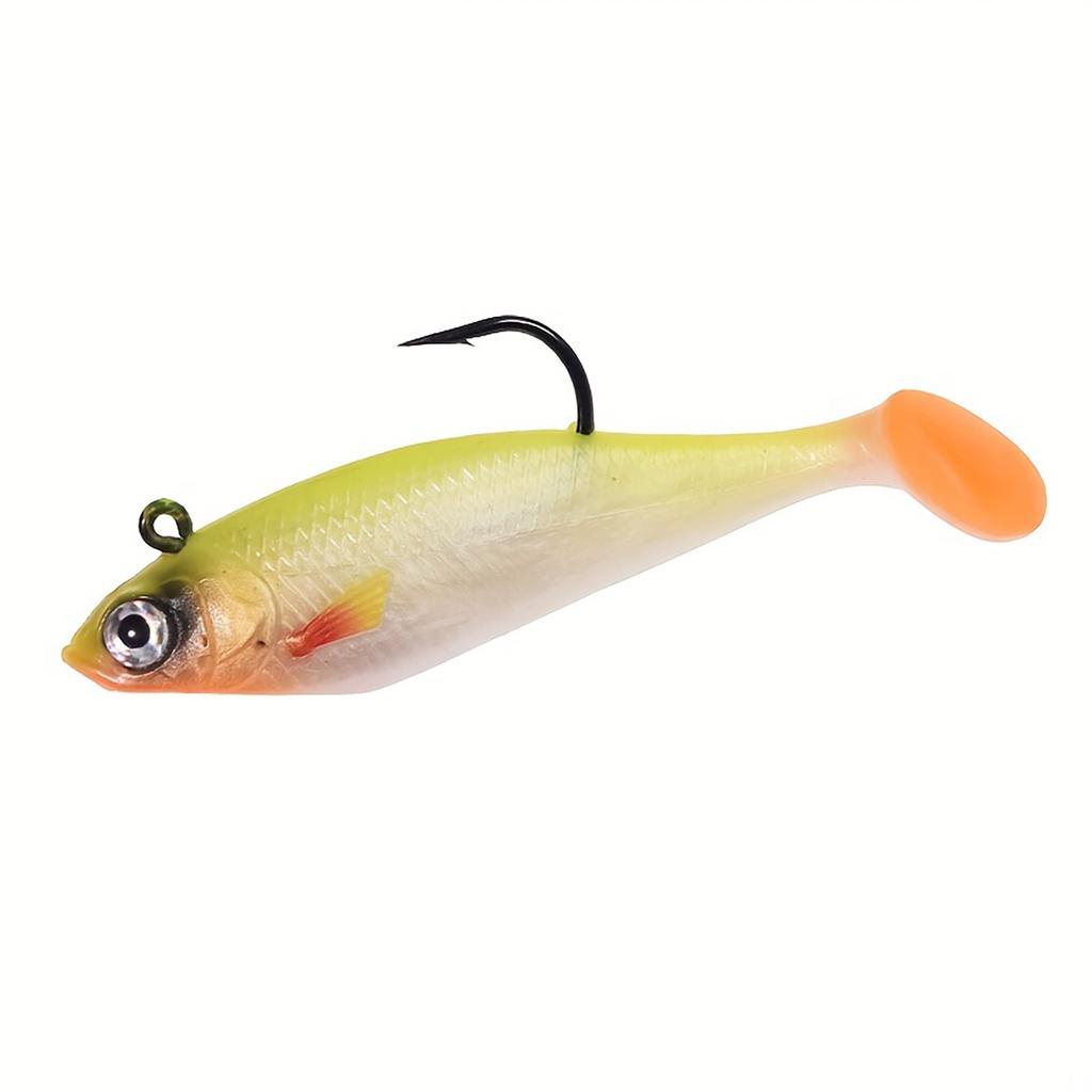T-tail Soft Luya Long Casts In Fresh Water Mandarin Fish Tip Beak Single Hook