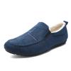 Fashion Men Winter Casual Shoes Slip On Loafers Lightweight Comfortable Walking Flats for Man Velvet Warm Non Slip Soft Cotton Sneakers
