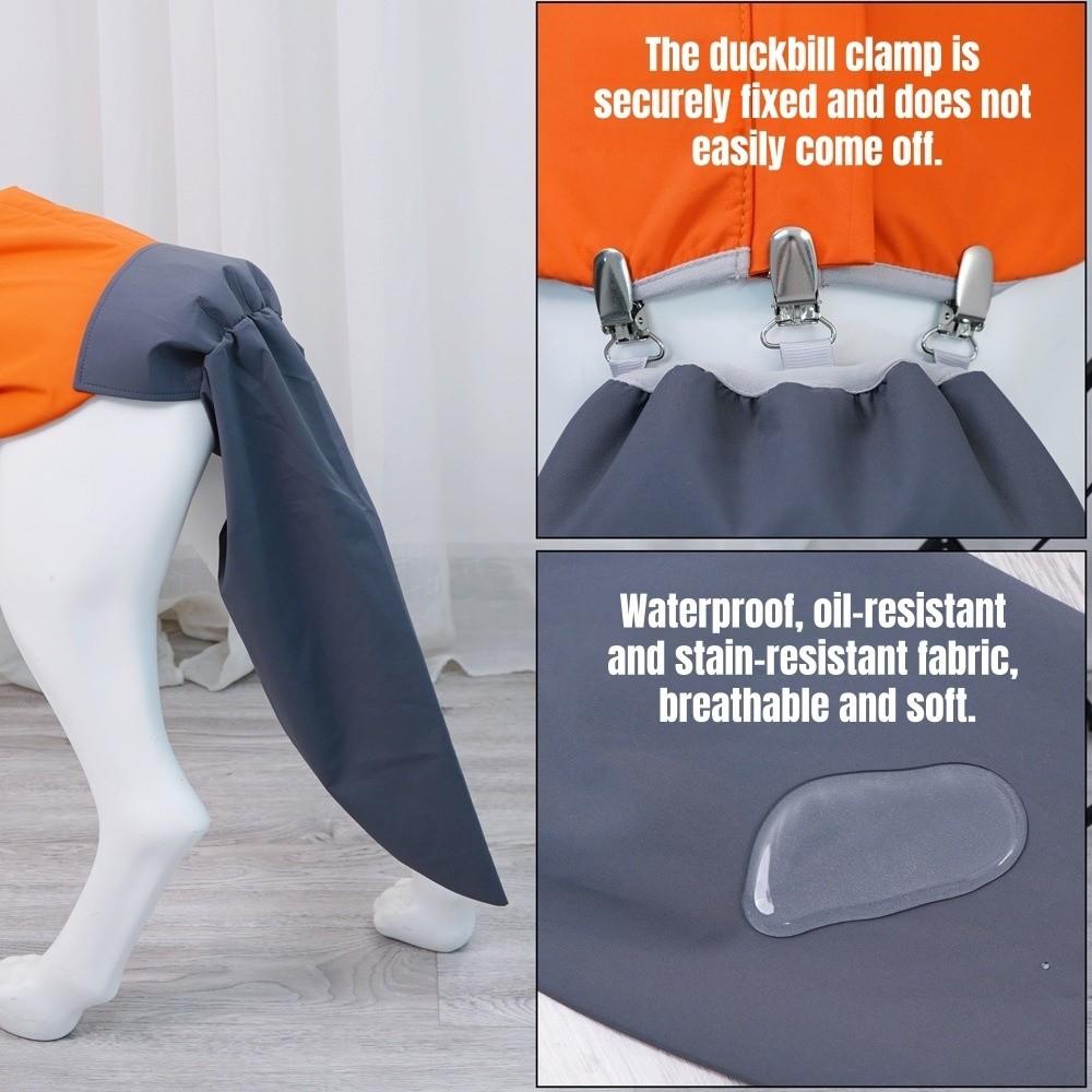 Waterproof Dog Tail Protect Cover Washable Easy To Wear Dog Tail Raincoat Comfortable Breathable Dog Hoodie Vest Accessories