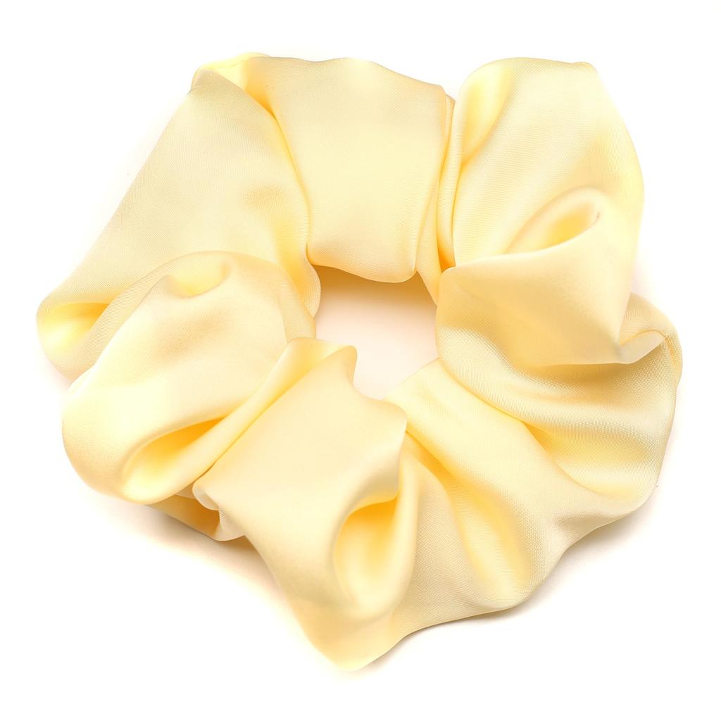 QinGoo Silk Scrunchie Hair Stylish Hair Hair Adult Hair Accessory for Simple Korean 1 Beige Tie, Clip, Tie, Women, Style, Piece,