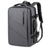 High-End Leather Film Water-Repellent Business Backpack with Large Capacity