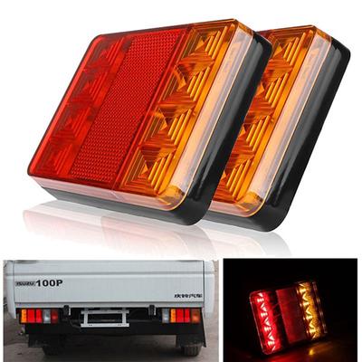 Su geçirmez 8 Led Römork Işığı Arka Kuyruk Lambası 12V Dc Araba Kamyon Tekne Karavan