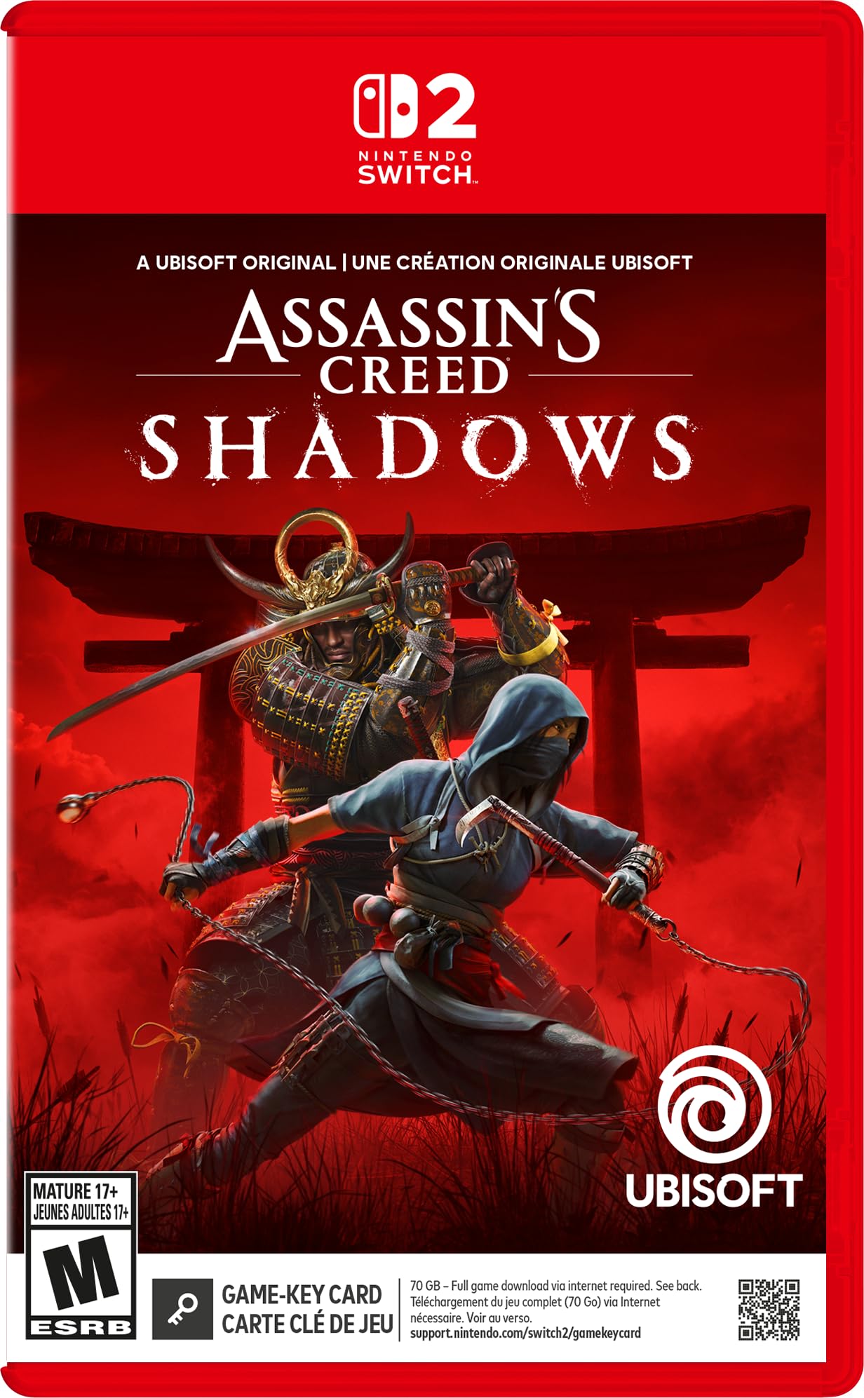 Creed Shadows Standard Edition Key North Switch 2 Assassin s (Game Card) (Import Version America) –