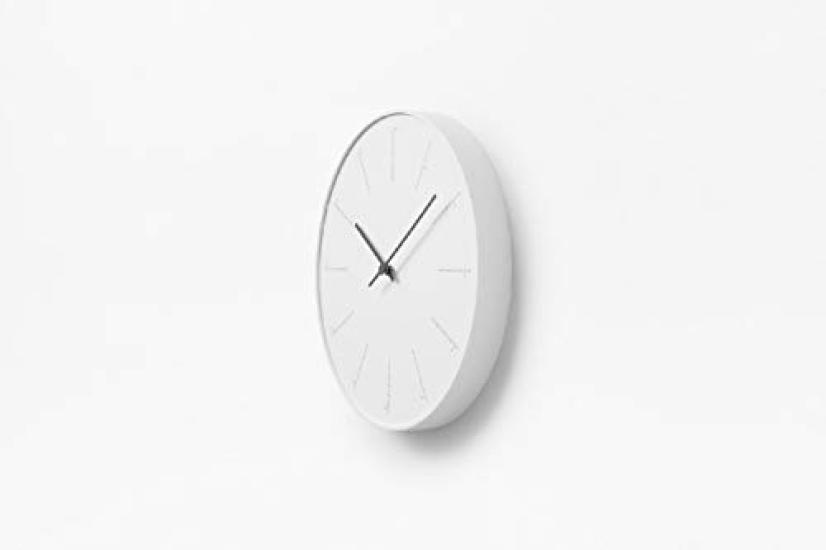 Lemnos Divide NL17-01 WH Wall Clock, White, Analog