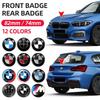 BABA1 74mm 82mm Bonnet Hood Front Rear Trunk Emblem Logo Badge Sticker 50th Anniversary Edition for BMW E53 E90 E60 E93 E87 X3 F30 F20